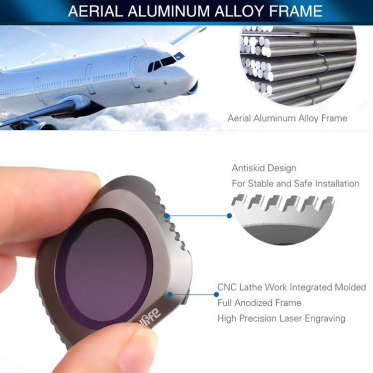 Sunnylife M2P-FI538 ND8-PL + ND16-PL + ND32-PL + ND64-PL ND-PL Lens Filter for DJI Mavic 2 Pro Sunnylife M2P-FI538 ND8-PL + ND16-PL + ND32-PL + ND64-PL ND-PL Lens Filter for DJI Mavic 2 Pro